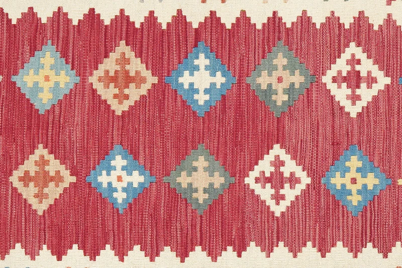 Kelim Gashgai · Handgewebt – Rot, 177x125 cm