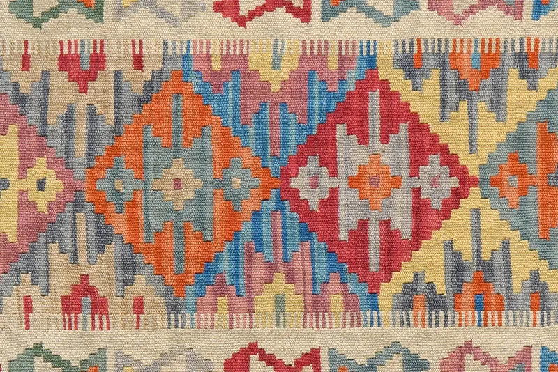 Kelim Gashgai · Handgewebt – Bunt, 209x85 cm