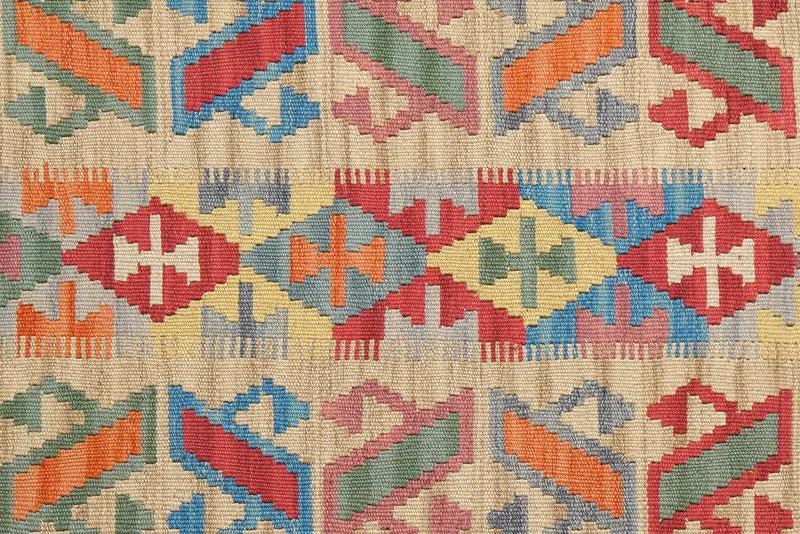 Kelim Gashgai · Handgewebt – Blau, 202x85 cm