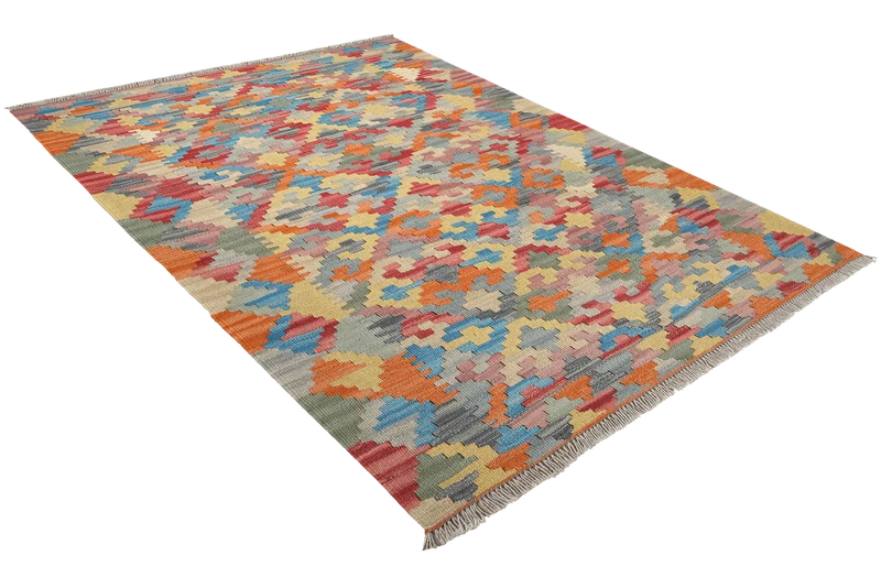 Kelim Gashgai · Handgewebt – Bunt, 150x102 cm