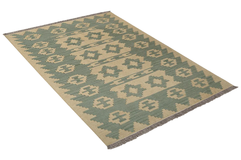 Kelim Gashgai · Handgewebt – Beige, 145x100 cm