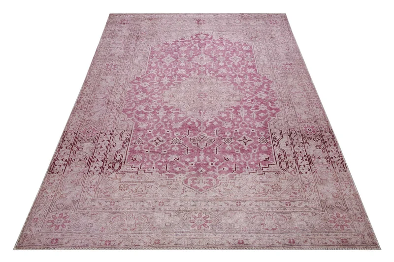 Vintage Teppich Grau Beige Rosa "Past Future"WECONhome