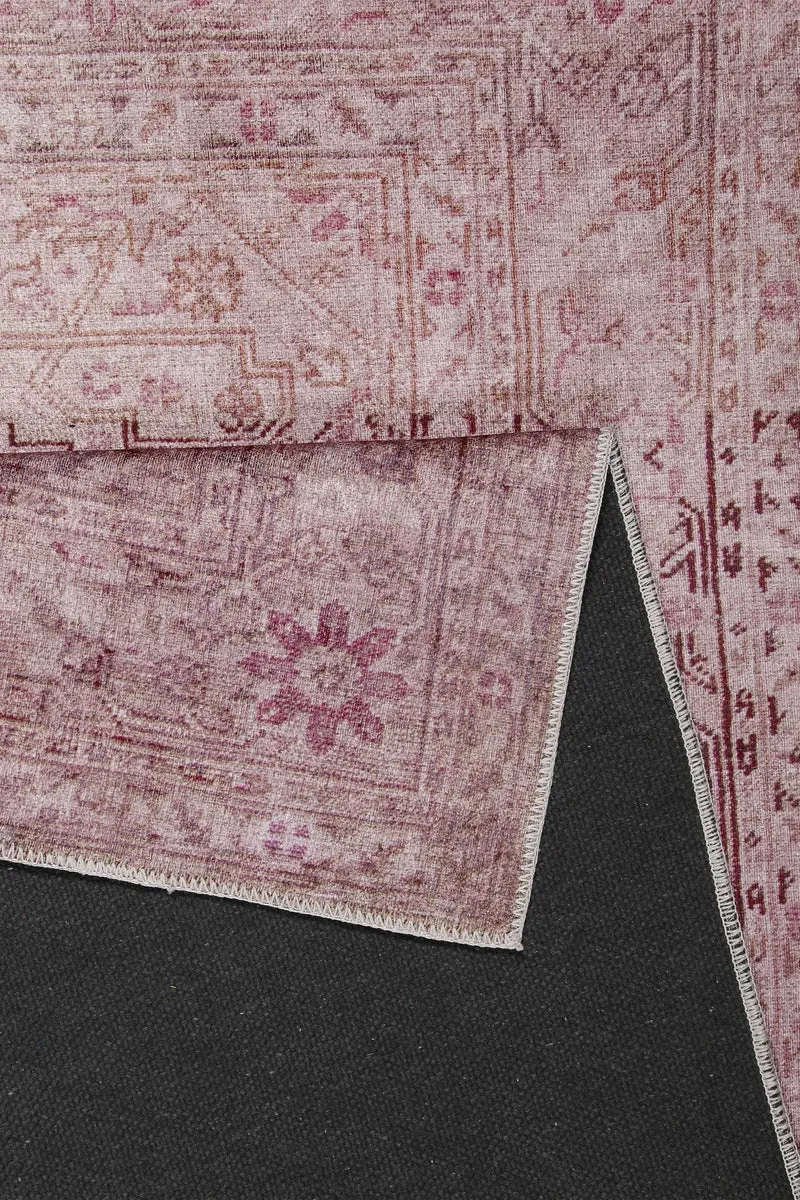 Vintage Teppich Grau Beige Rosa "Past Future"WECONhome