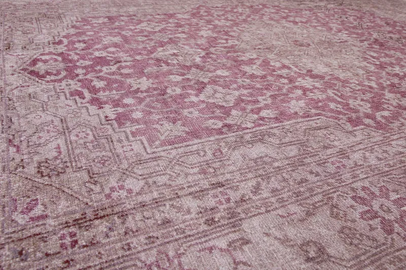 Vintage Teppich Grau Beige Rosa "Past Future"WECONhome
