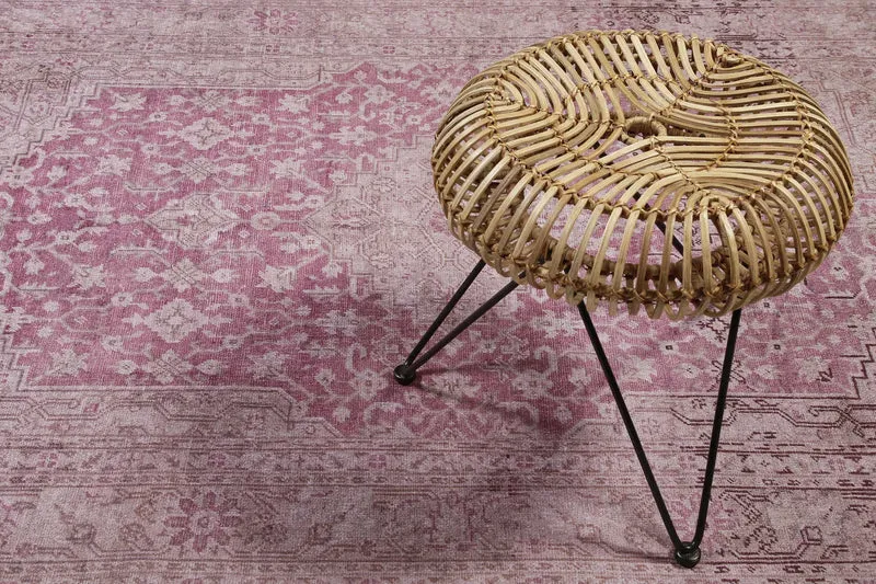 Vintage Teppich Grau Beige Rosa "Past Future"WECONhome