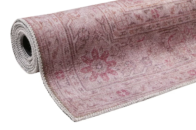 Vintage Teppich Grau Beige Rosa "Past Future"WECONhome