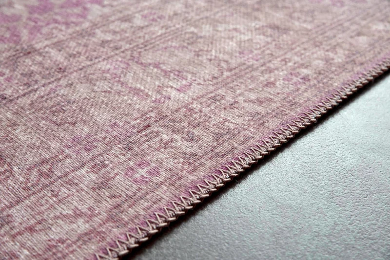 Vintage Teppich Grau Beige Rosa "Past Future"WECONhome