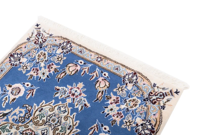 Perserteppich - Nain - 60 x 90 cm - blau