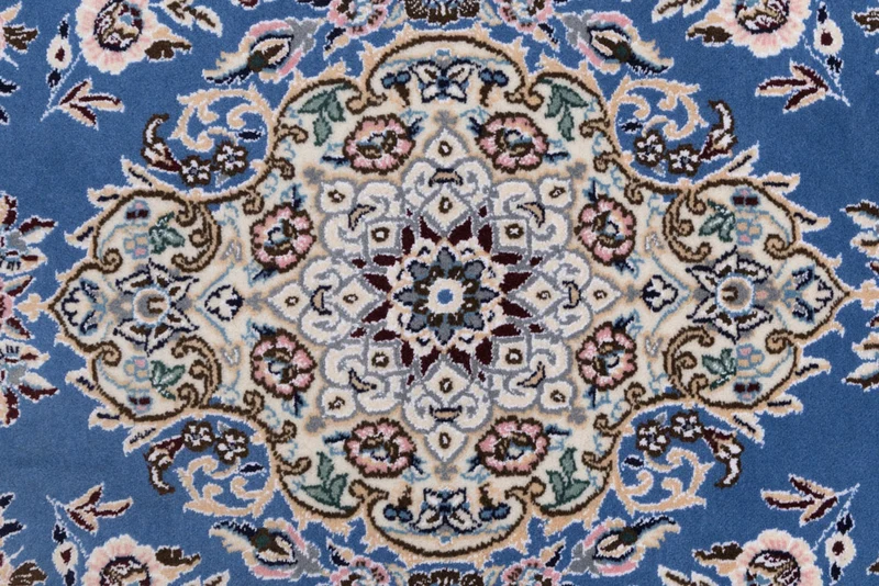 Perserteppich - Nain - 60 x 90 cm - blau