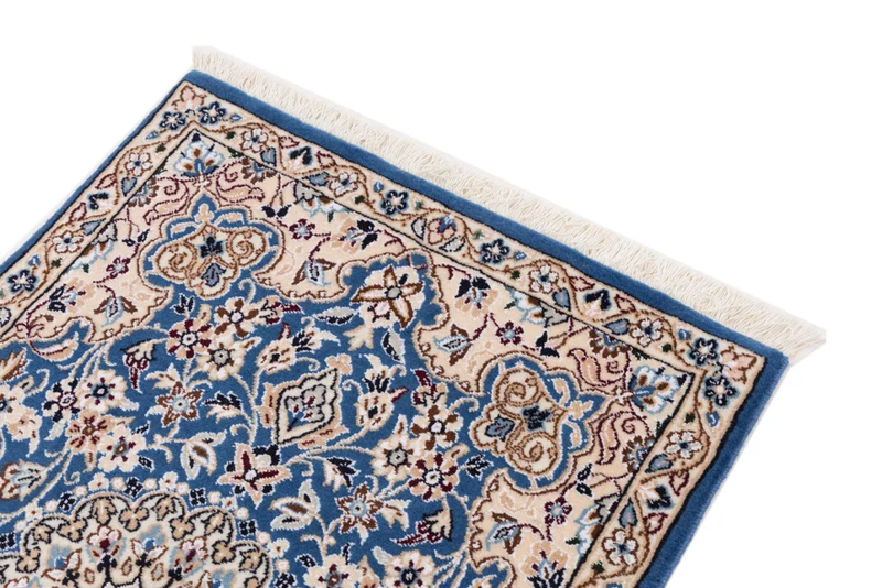 Perserteppich - Nain - 60 x 90 cm - blau