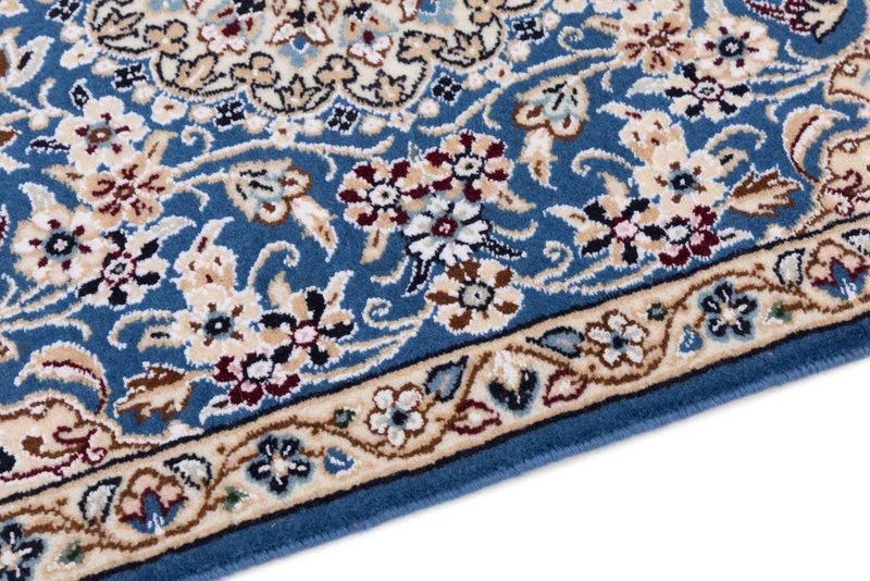 Perserteppich - Nain - 60 x 90 cm - blau