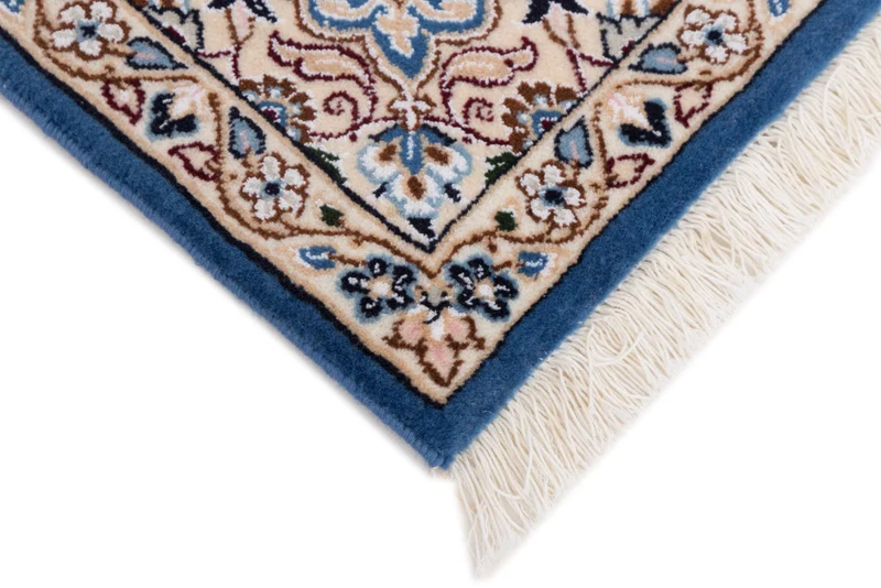 Perserteppich - Nain - 60 x 90 cm - blau