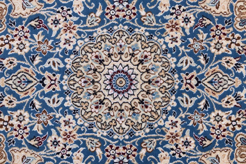 Perserteppich - Nain - 60 x 90 cm - blau