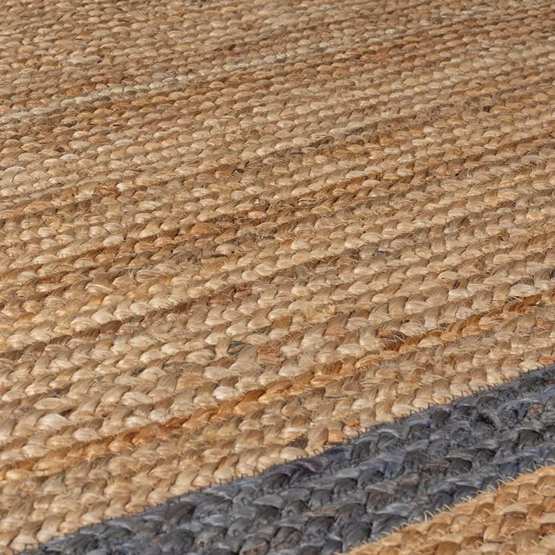 Jute Teppich Oval - Grazo Natur Grau