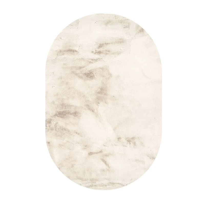 Hochflor Teppich Oval - Comfy Supreme Creme