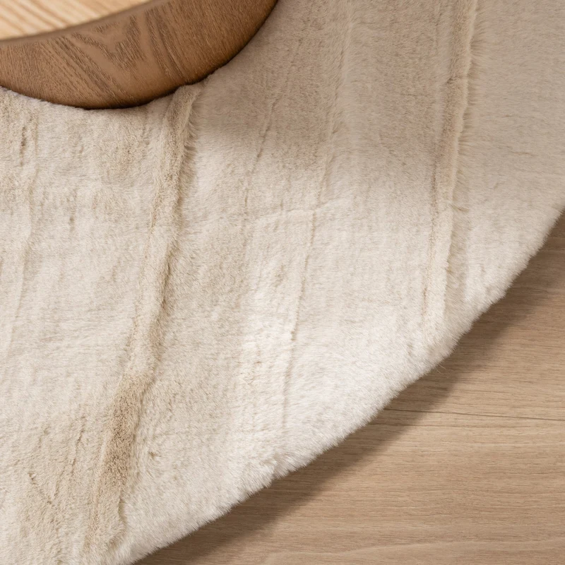 Hochflor Teppich Oval - Comfy Supreme Creme