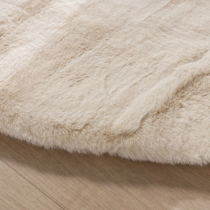 Hochflor Teppich Oval - Comfy Supreme Creme