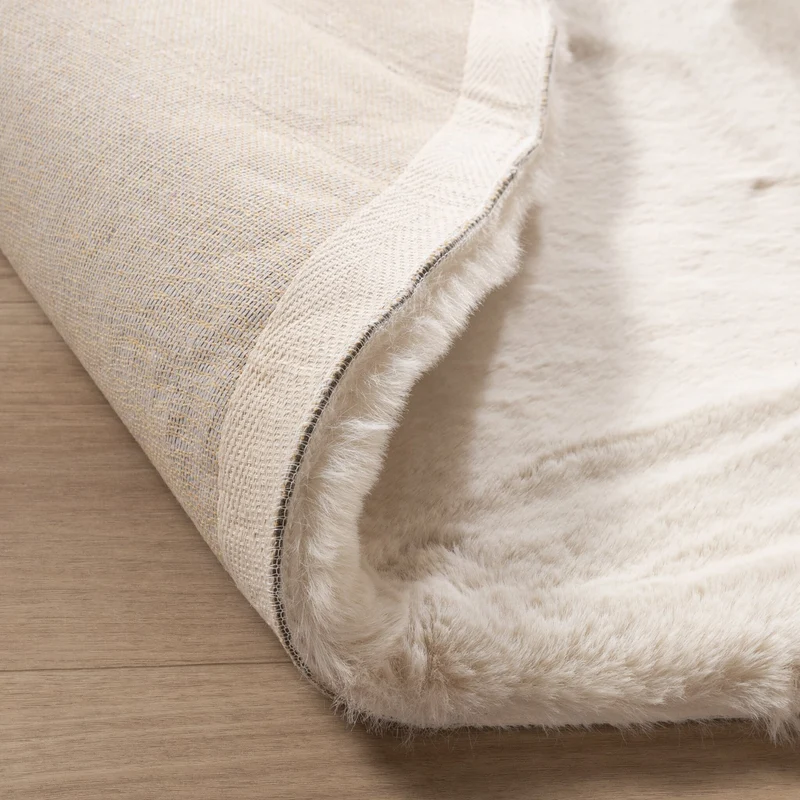 Hochflor Teppich Oval - Comfy Supreme Creme
