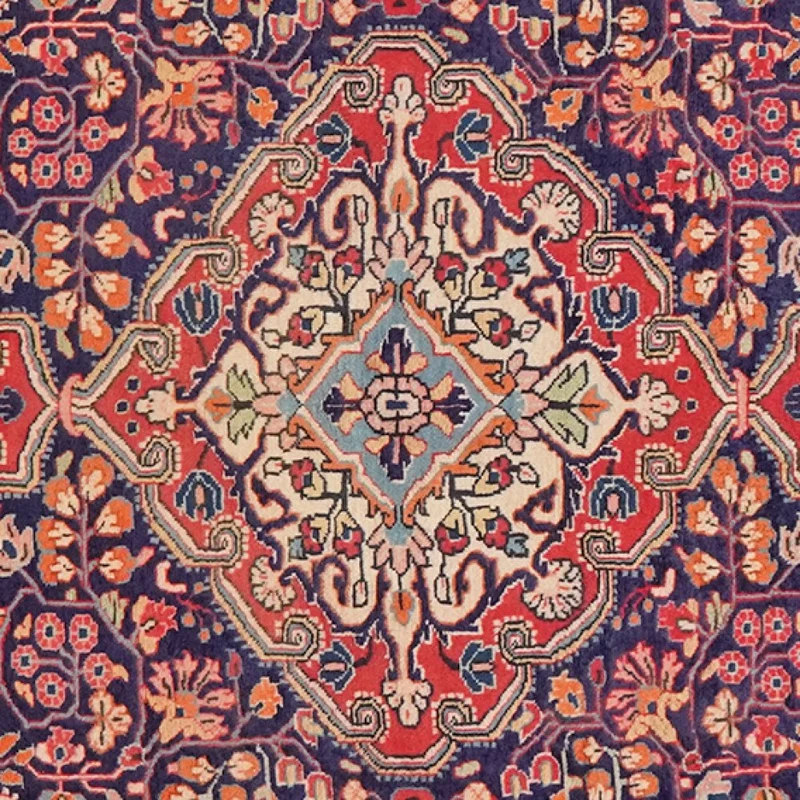 Mahal · Handgeknüpft – Blau, 161x105 cm