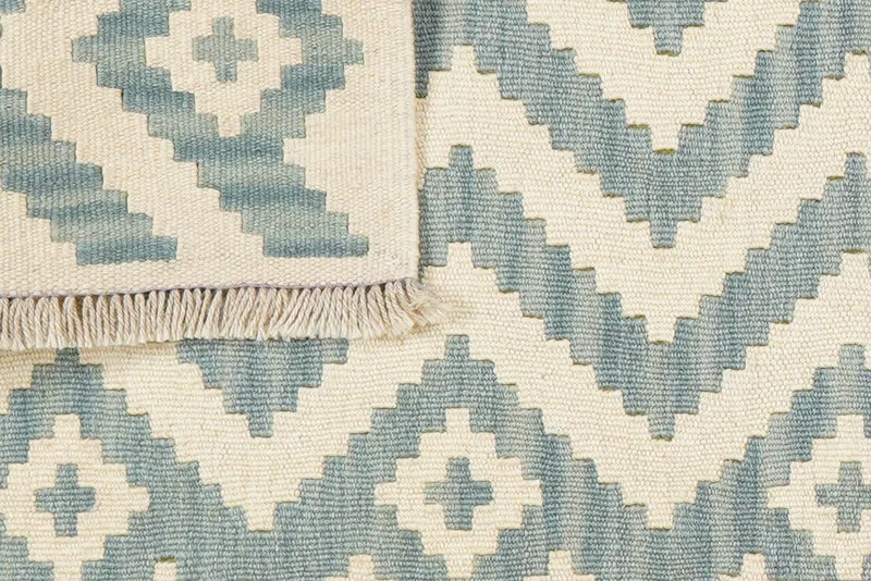 Kelim Gashgai · Handgewebt – Beige, 195x62 cm