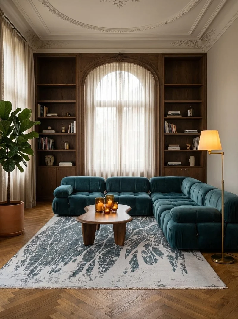 Vintage · Handgeknüpft – Blau, 268x178 cm