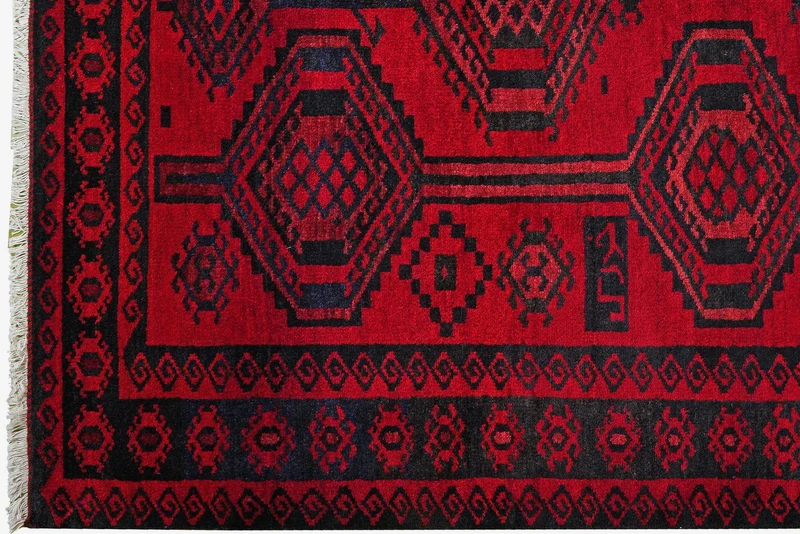 Lori · Handgeknüpft – Rot, 239x188 cm