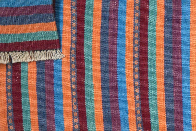 Kelim Gashgai · Handgewebt – Bunt, 197x60 cm