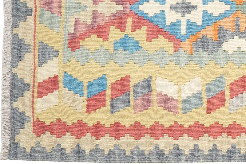 Kelim Gashgai · Handgewebt – Bunt, 242x83 cm