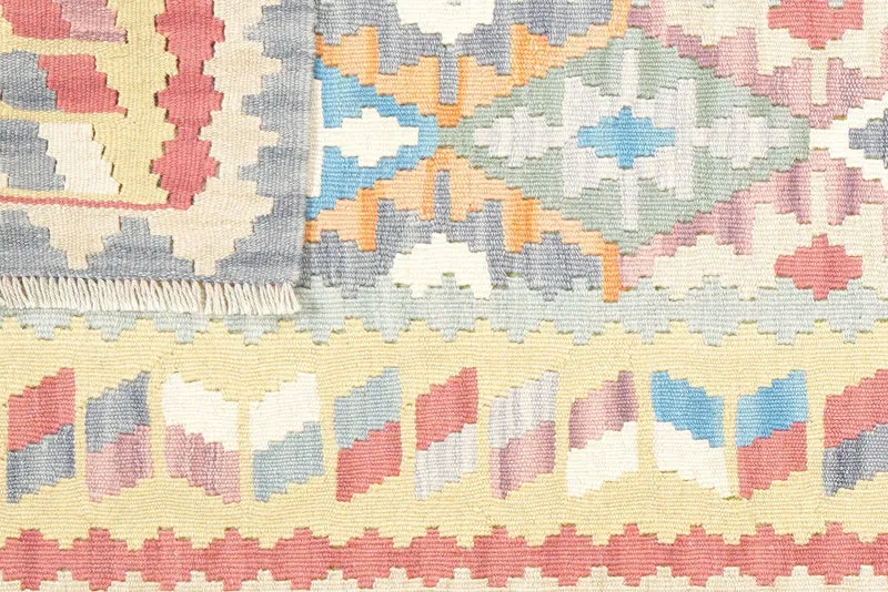 Kelim Gashgai · Handgewebt – Bunt, 242x83 cm
