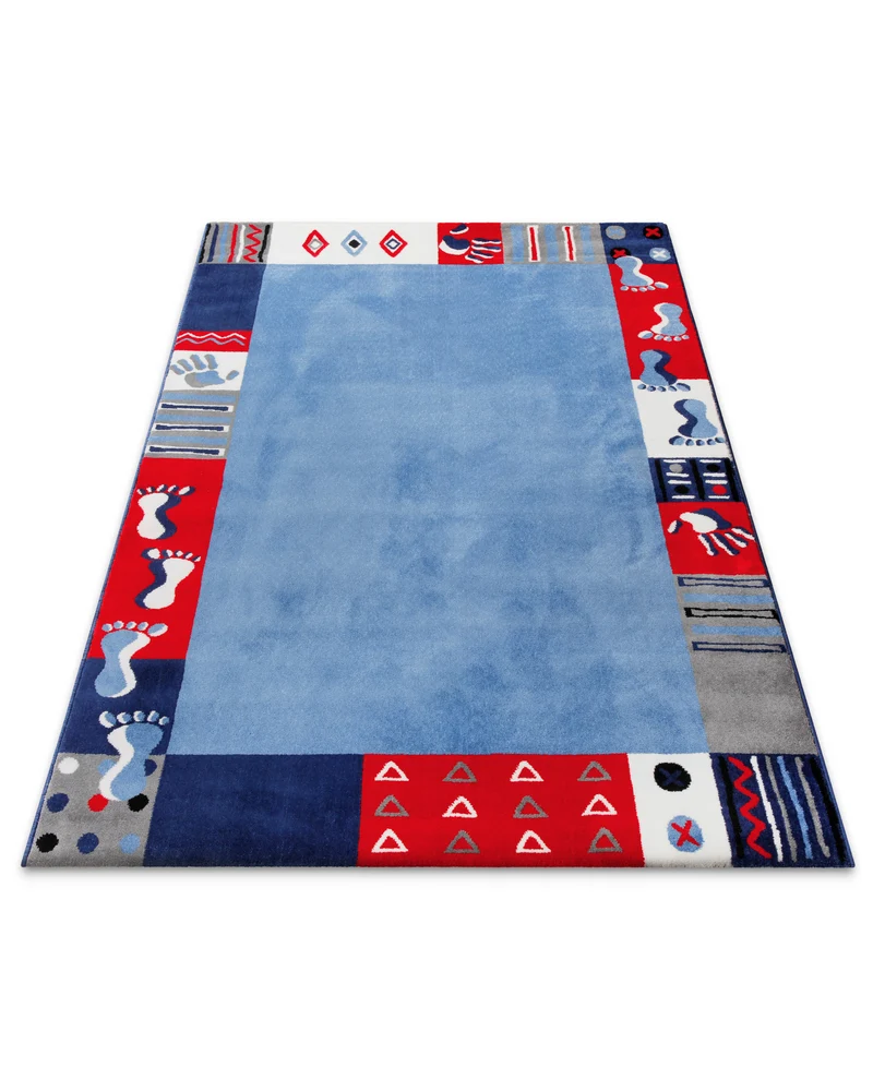 Kinderteppich Blau "Hand&Feet" WECONhome
