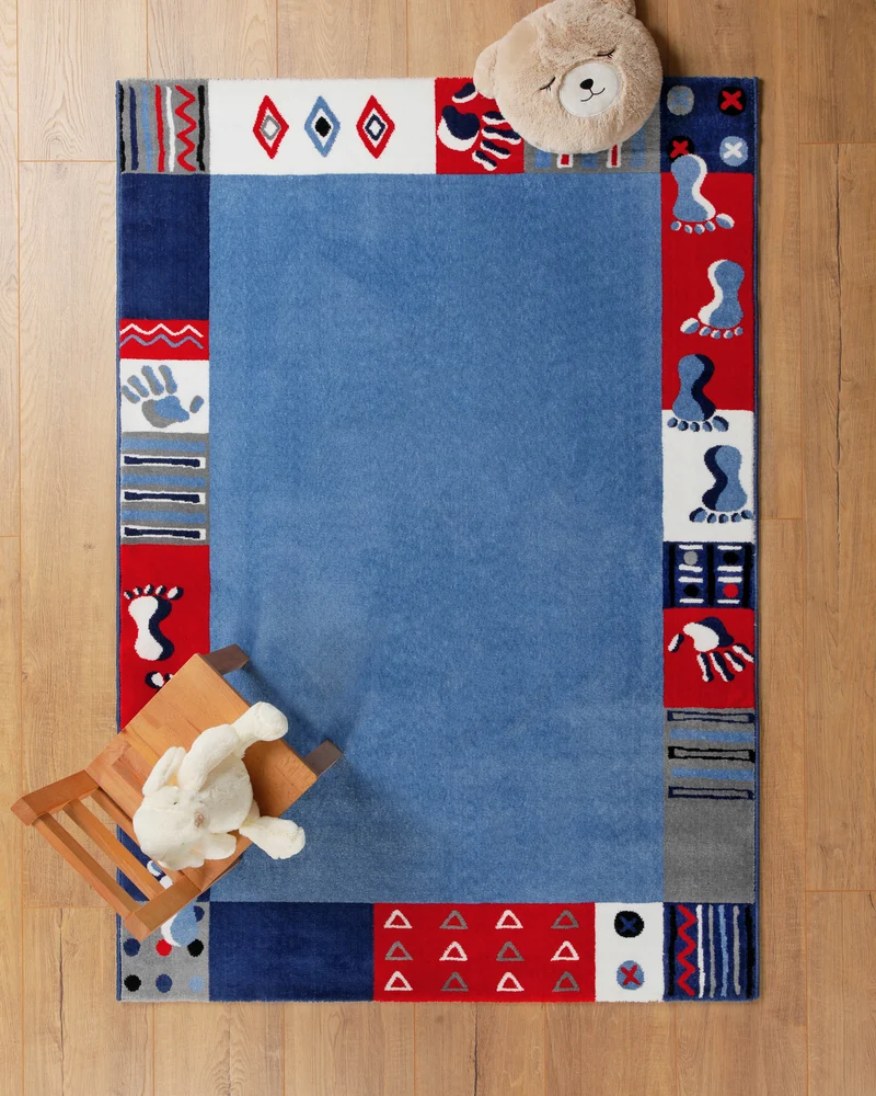 Kinderteppich Blau "Hand&Feet" WECONhome
