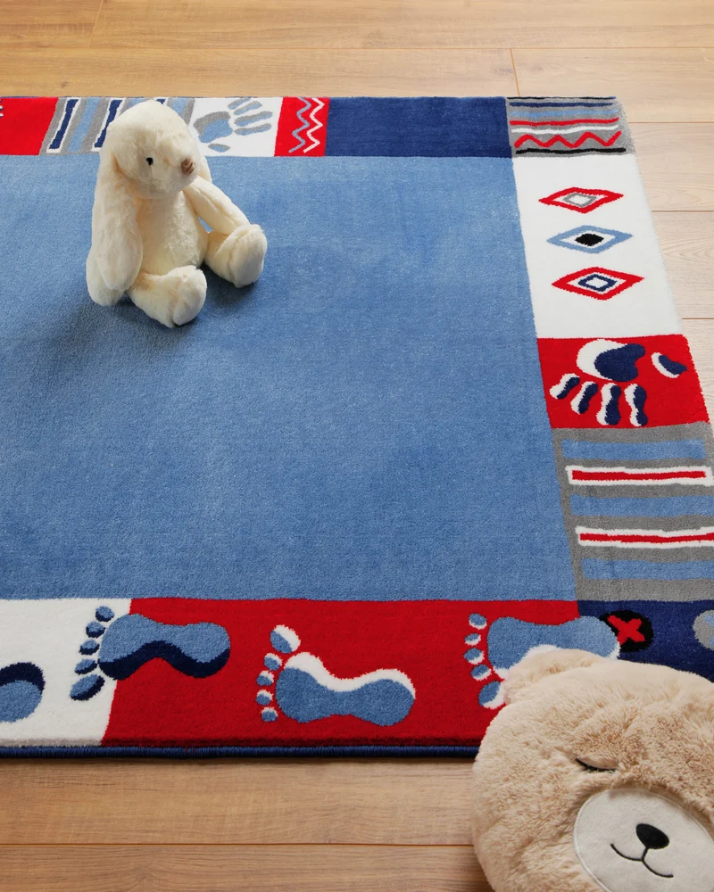 Kinderteppich Blau "Hand&Feet" WECONhome