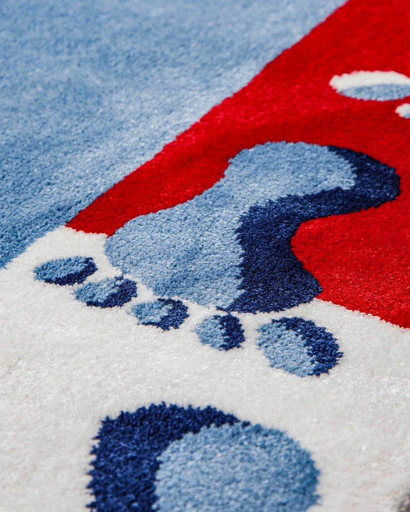 Kinderteppich Blau "Hand&Feet" WECONhome