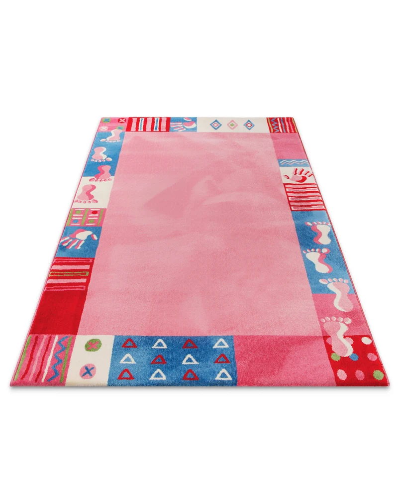Kinderteppich Rosa Pink "Hand&Feet" WECONhome