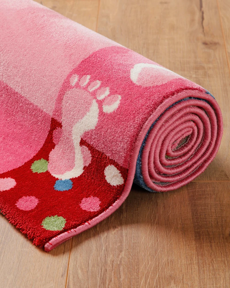 Kinderteppich Rosa Pink "Hand&Feet" WECONhome