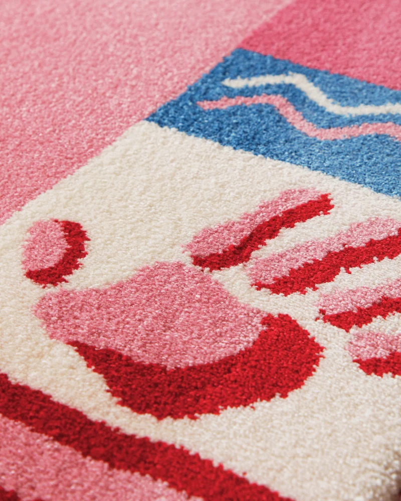 Kinderteppich Rosa Pink "Hand&Feet" WECONhome