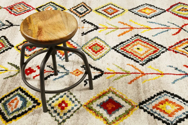 Teppich Beige Bunt Kurzflor "Medina & Colorful Marrakesh" WECONhome