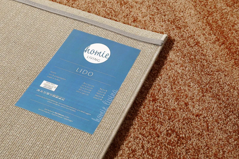 Teppich Karamell Kurzflor "Lido" Homie Living