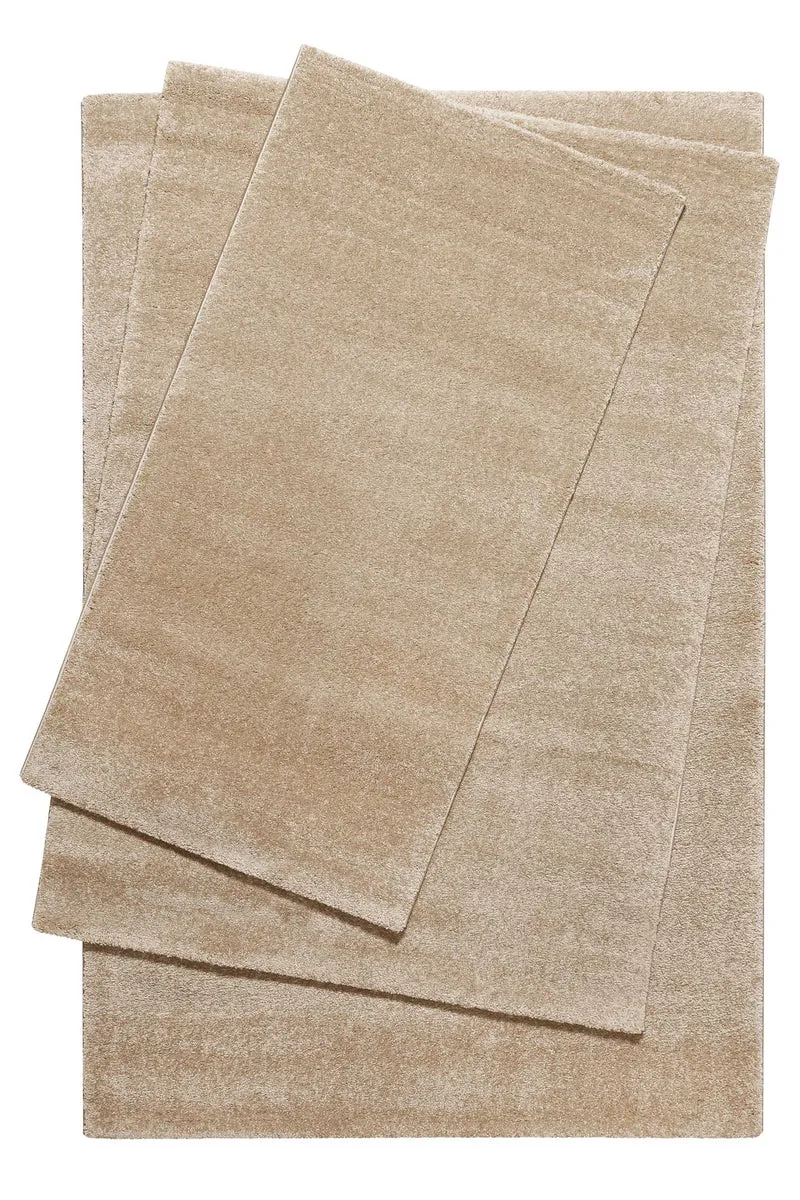 Teppich Sand Beige Kurzflor "Lido" Homie Living