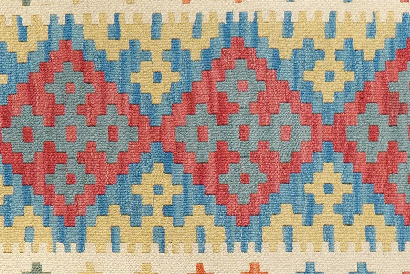 Kelim Gashgai · Handgewebt – Blau, 128x85 cm