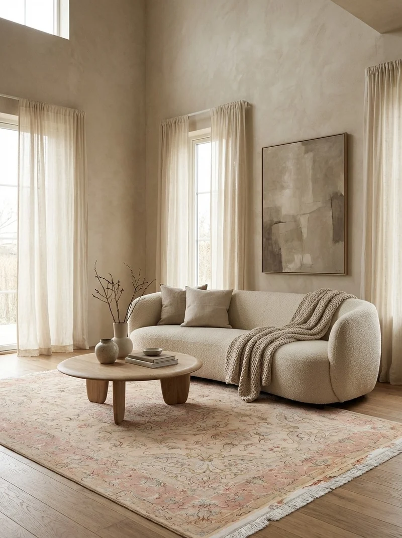 Tabriz 50 Raj · Handgeknüpft – Beige, 243x169 cm