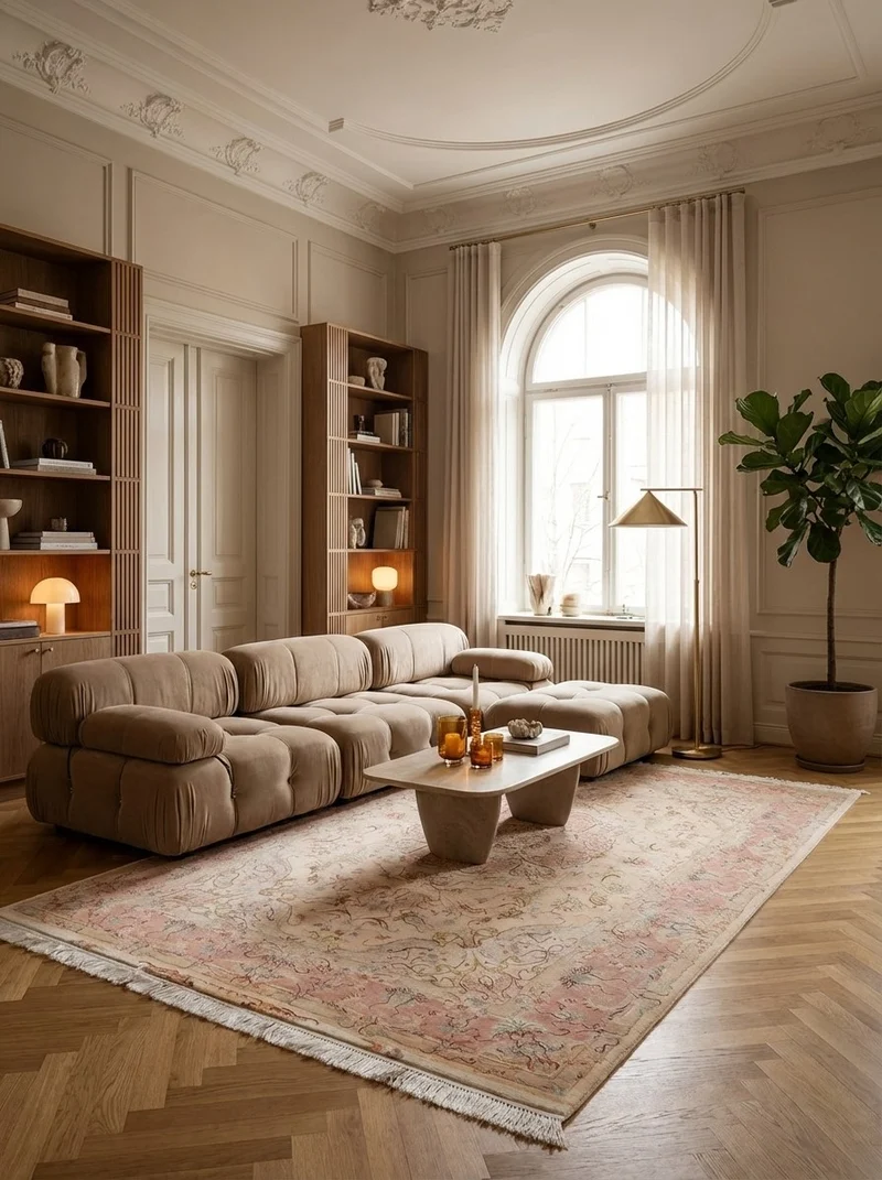 Tabriz 50 Raj · Handgeknüpft – Beige, 243x169 cm