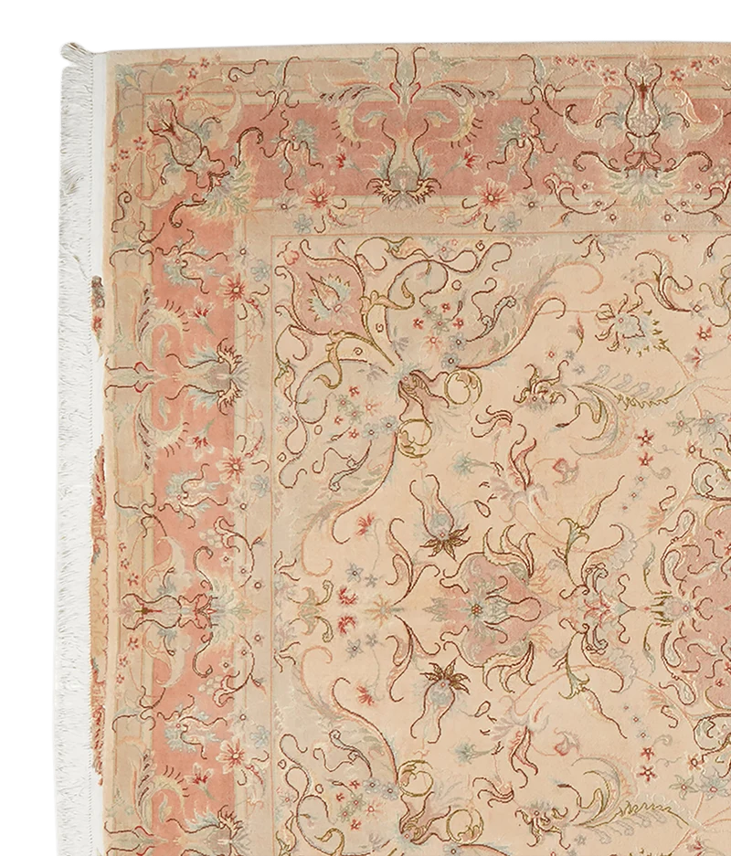 Tabriz 50 Raj · Handgeknüpft – Beige, 243x169 cm