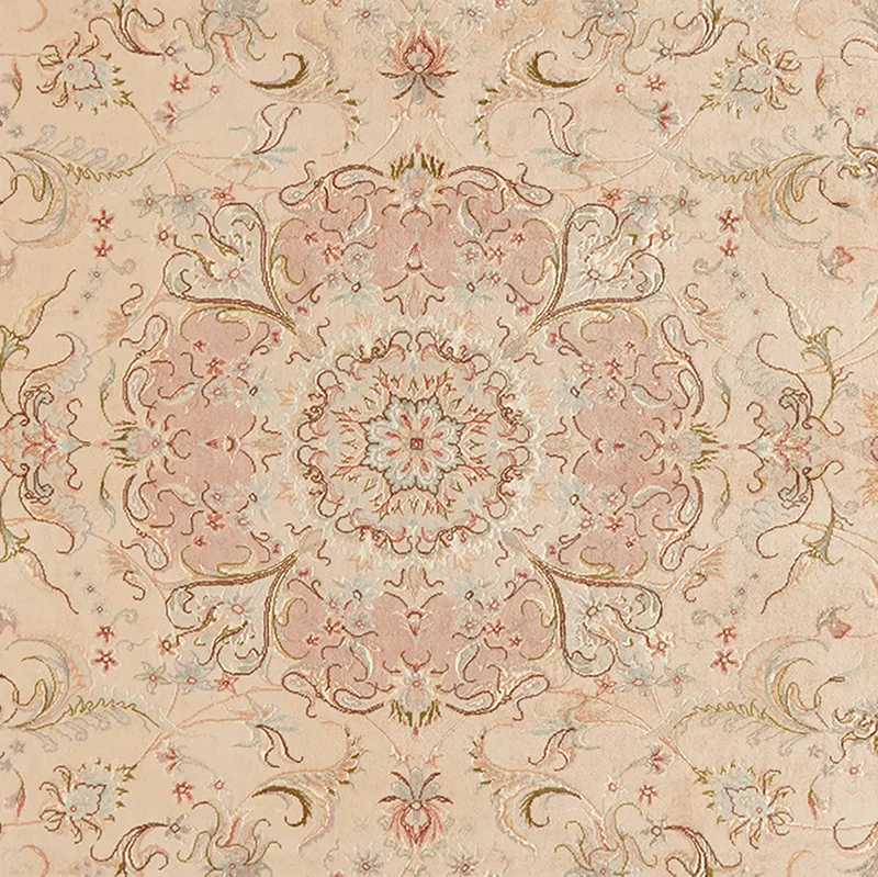 Tabriz 50 Raj · Handgeknüpft – Beige, 243x169 cm
