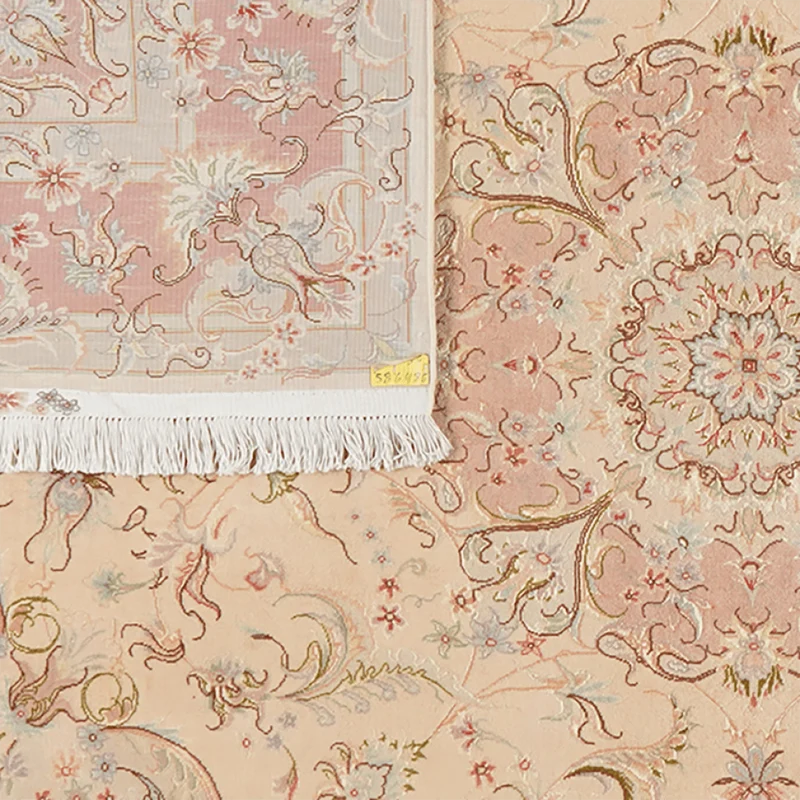 Tabriz 50 Raj · Handgeknüpft – Beige, 243x169 cm