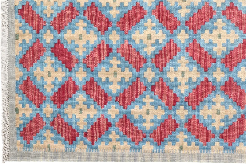 Kelim Gashgai · Handgewebt – Blau, 175x128 cm