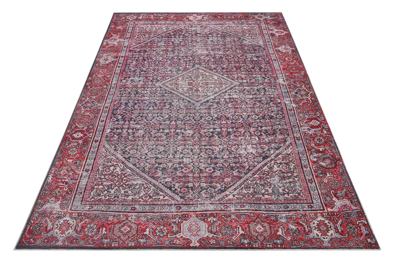 Vintage Teppich Rot Blau "Flashback" WECONhome