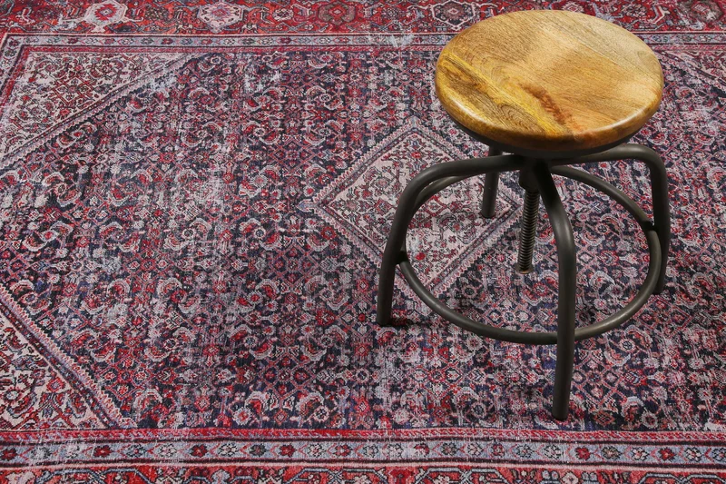 Vintage Teppich Rot Blau "Flashback" WECONhome