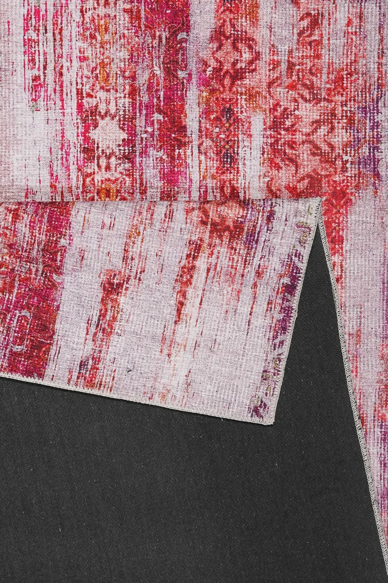 Vintage Teppich Rot Lila Orange Pink "Sunset in Faro" WECONhome
