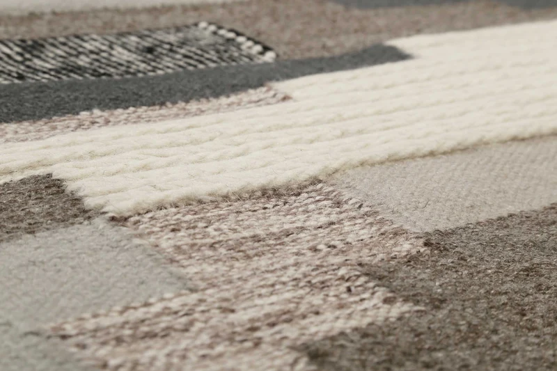 Esprit Kelim Beige Taupe aus Wolle "Natham"